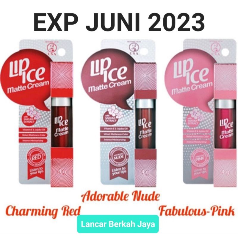 LIP ICE Matte Cream 4gr - Exp 11/2023