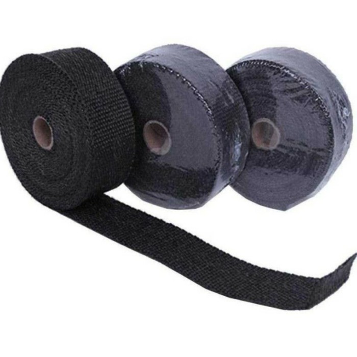 EXHAUST WRAP PEMBUNGKUS HEADER KNALPOT HITAM 2 INCH