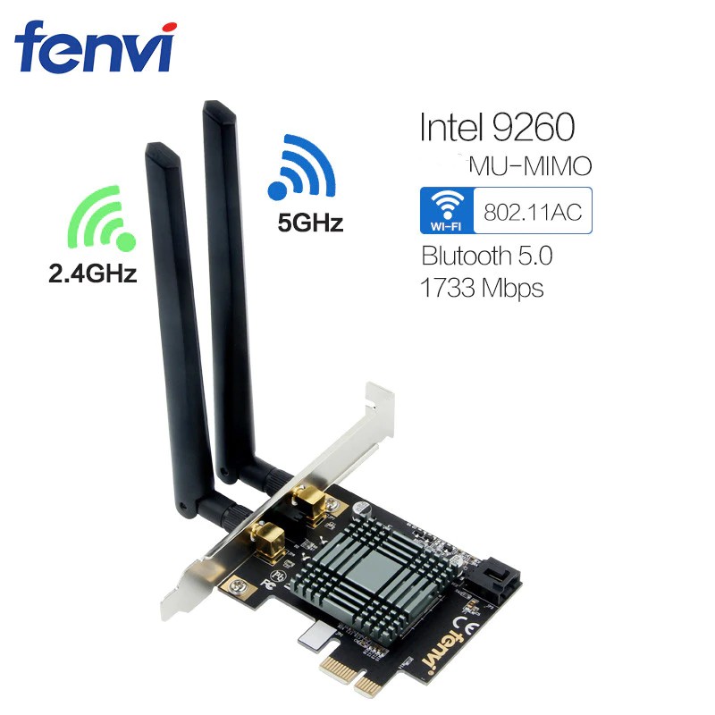 Accepted chocolate Archaeologist Jual Dual Band Desktop PCI-E Wireless-AC 9260 Intel 9260NGW 802.11ac  MU-MIMO 5Ghz 1.73Gbps WiFi | Shopee Indonesia