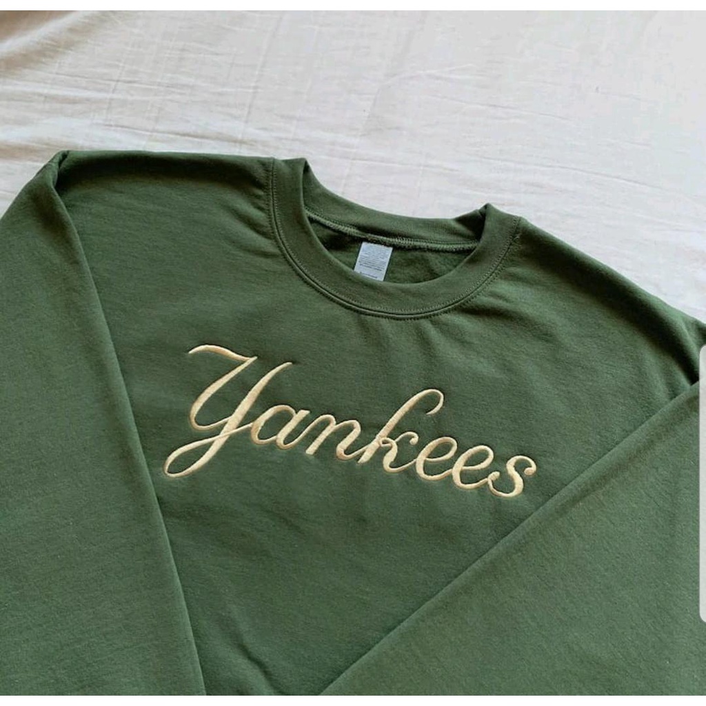 Yankees Sweater Oversize / Sweater Wanita Bordir Oversize / jaket keren / sweater keren / hoodie ker