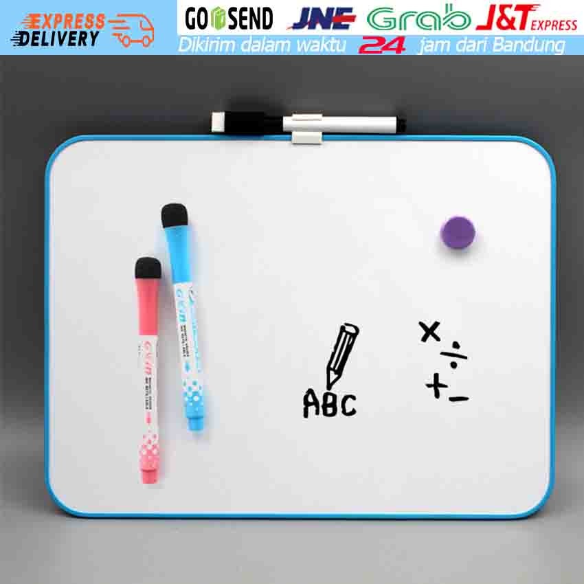

A4 Papan Tulis Anak Magnetic Multifungsi Drawing Board Anak 2 Sisi White Board