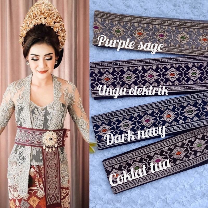 obi songket bordir premium