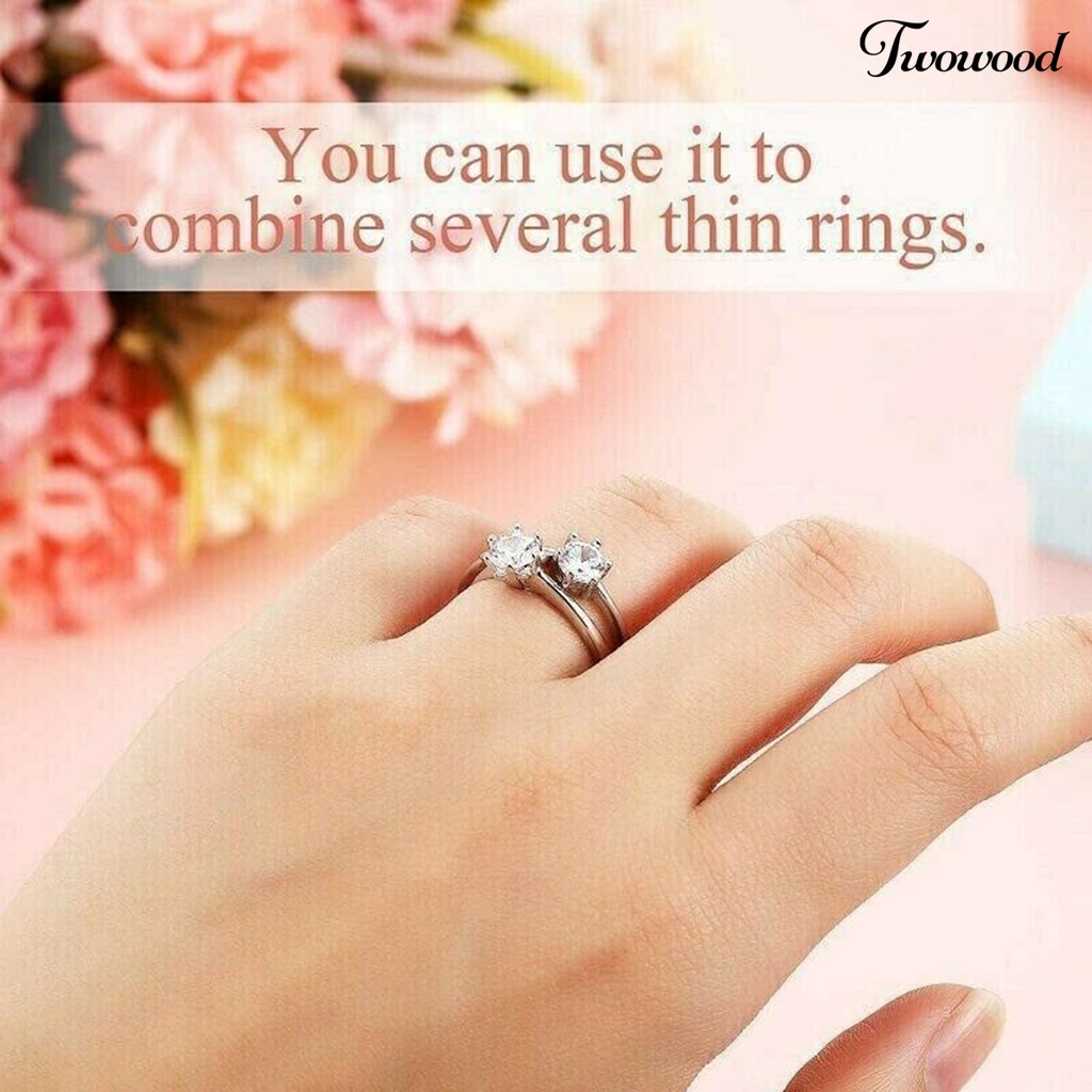 8 Pcs Alat Pengatur Ukuran Cincin Bahan TPU Transparan