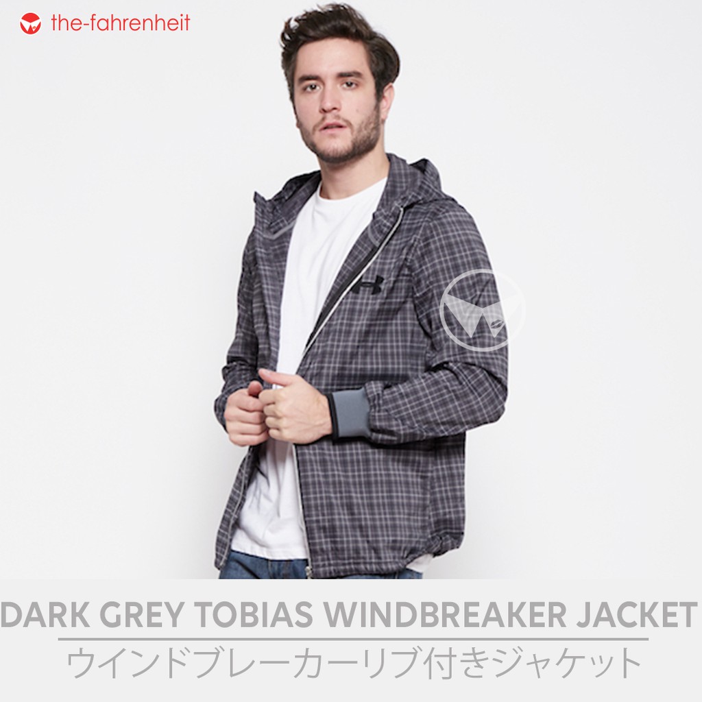 The-Fahrenheit Tobias Qualifier Storm Windbreaker Jacket - Dark Grey