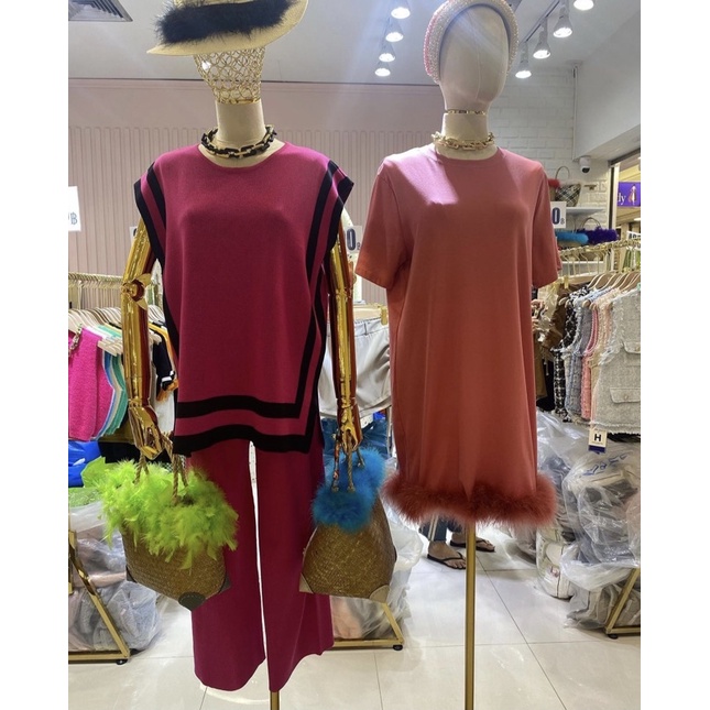 Oneset stelan top kulot rajut knit basic premium import bangkok bkk