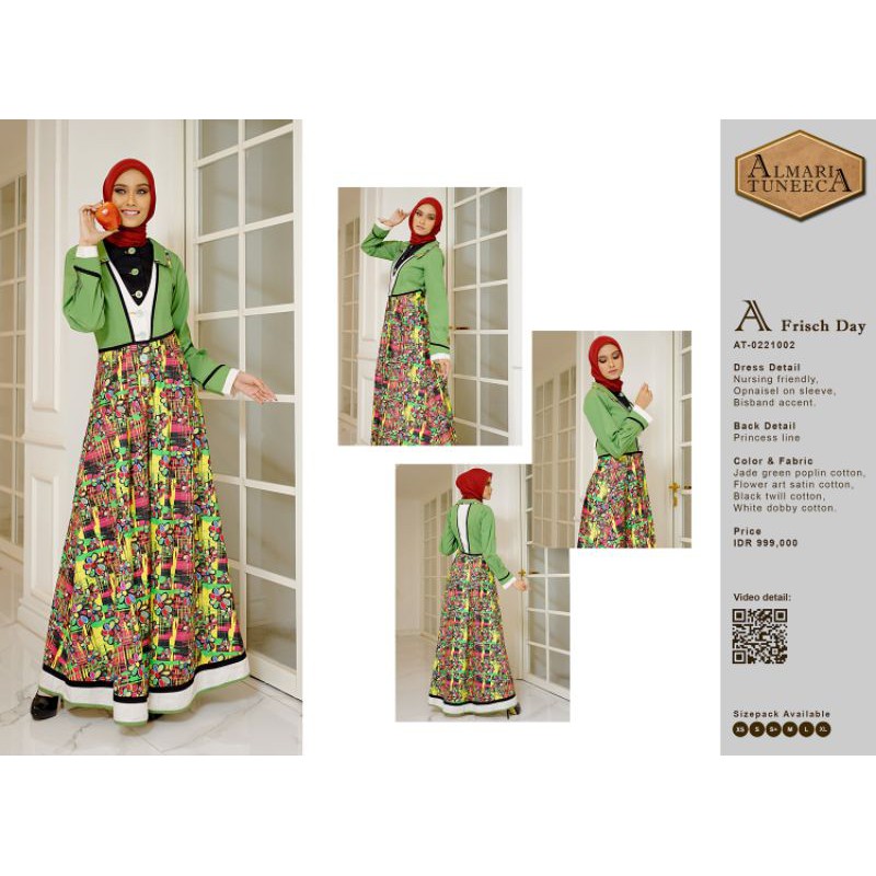 Almari Tuneeca AT-0221002 Februari 2021 Diskon Sale Promo Gamis Longdress