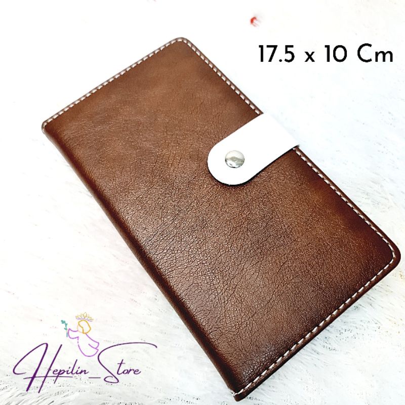 

Buku Notes Kecil ( 17.5 x 10 Cm ) Cover Kulit , Cover Hias Tebal / Memo Kancing / Notes Mewah / Notebook Elegan