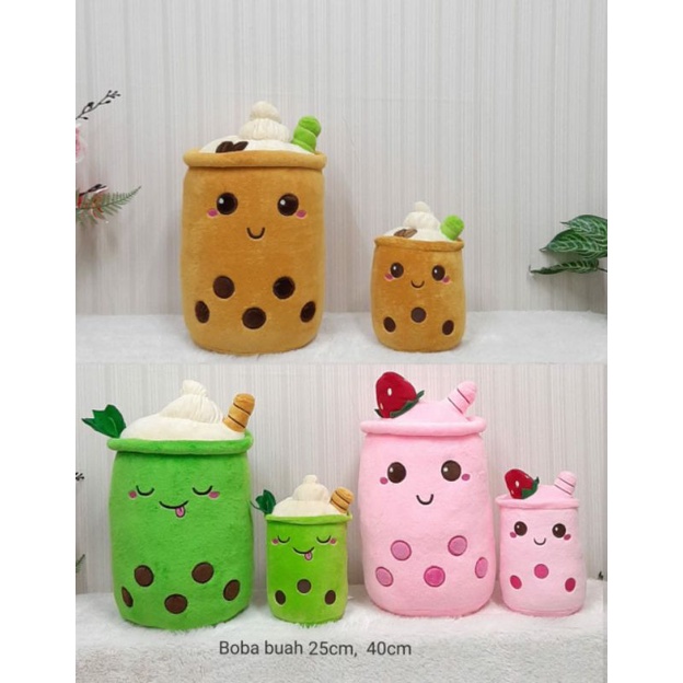 Boneka Boba Buah/buble tea/minuman boba/milk tea/Boneka Boba Green Tea/Boneka Boba Kopi/Boneka Boba Strawberry