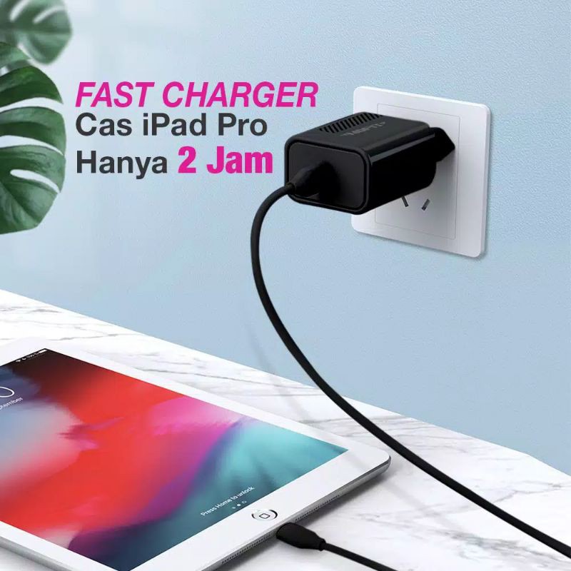 Charger for ipad pro cas Quick Charge 3.0 PD 18watt Wall Charger MOFIT MPD18 -  Hitam