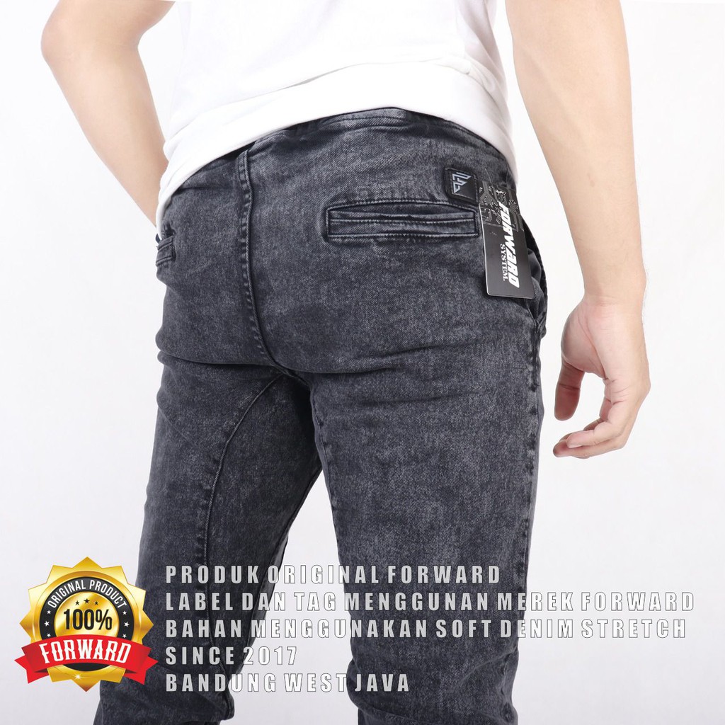 Celana Joger Cargo Jeans Denim Pria Original Forward Bandung-Cod