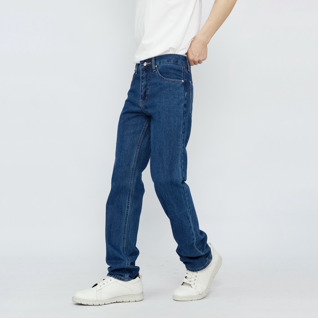 Fathco - Celana Jeans Reguler Basic Blue Wash