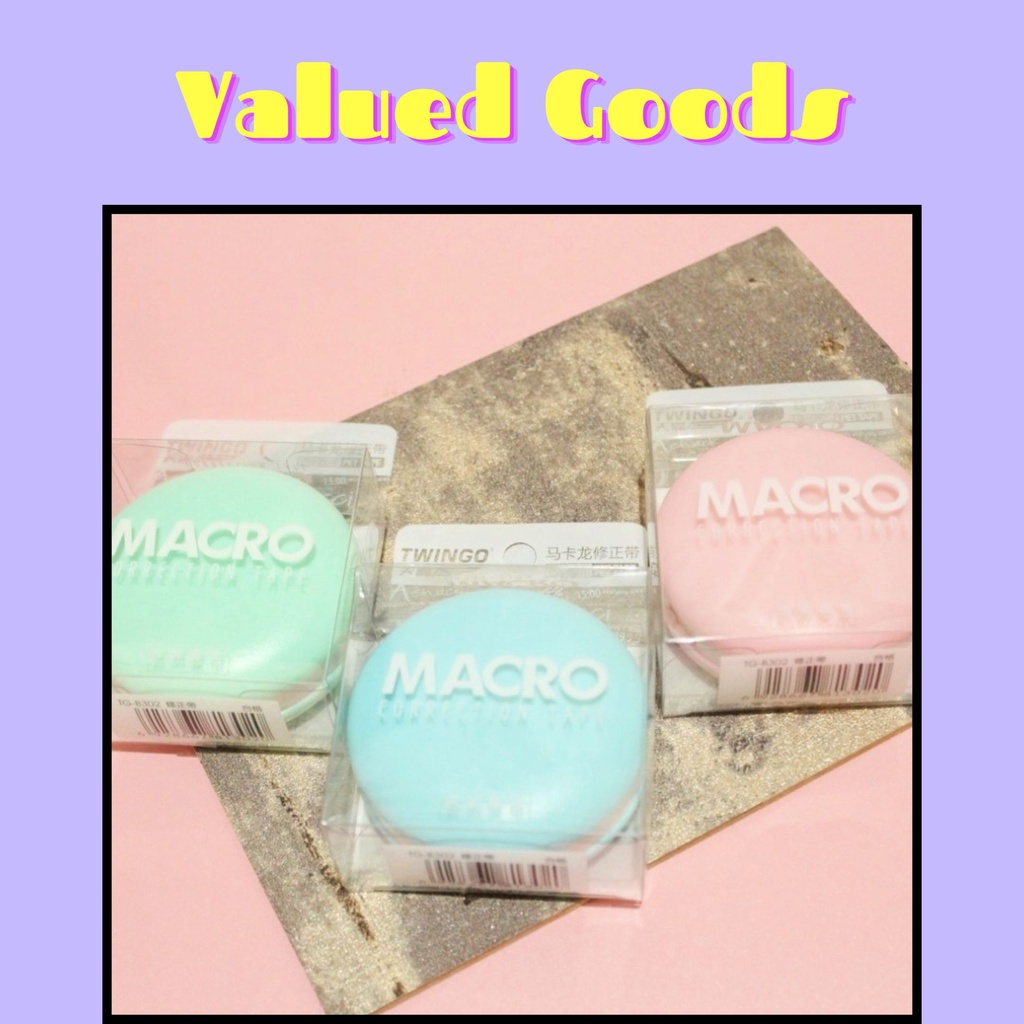

Correction Tape Macaron Macro - PINK UNGU HIJAU - tipe ex kertas random warna warni alat tulis kantor kerja sekolah lucu unik sovenir hadiah bentuk dessert kue manisan cute makaron