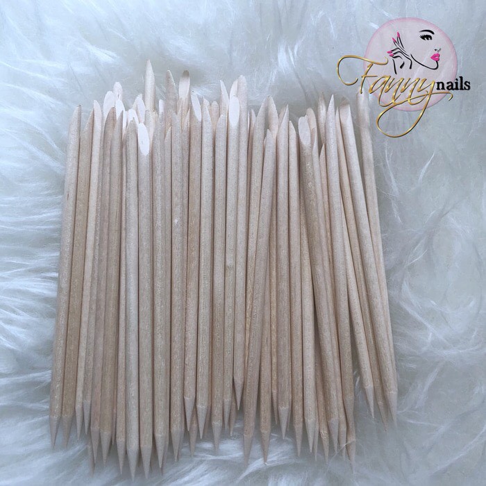 Wooden Stick Wood Stick Kuku / Stik Kayu Kuku / Pendorong Kutikula Kayu / Cuticle Pusher Kayu