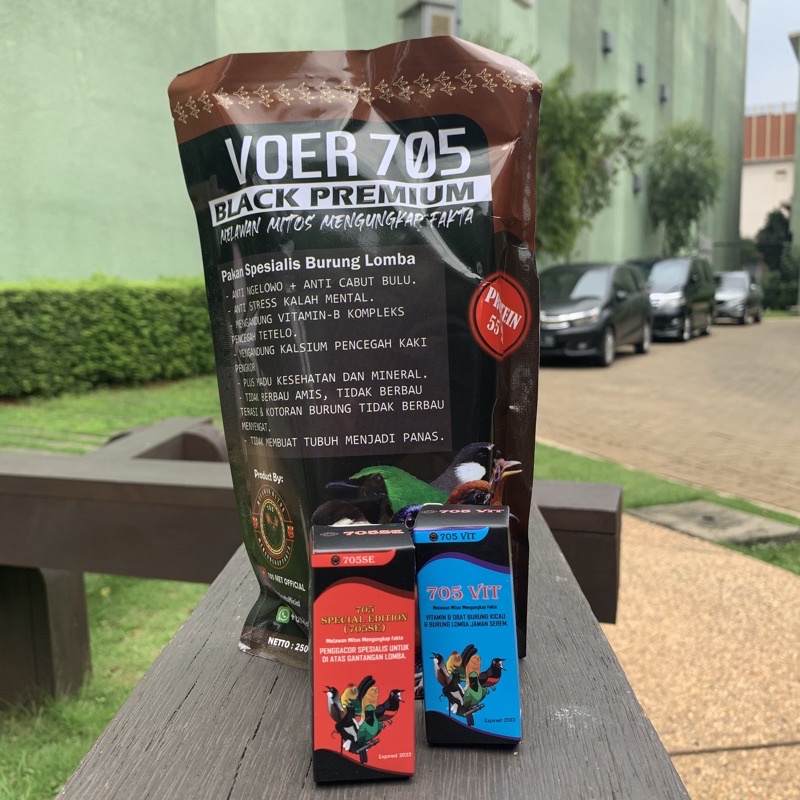 bundling h705se 705 paket bundling h705se + 705 vit, voer black 250 gram