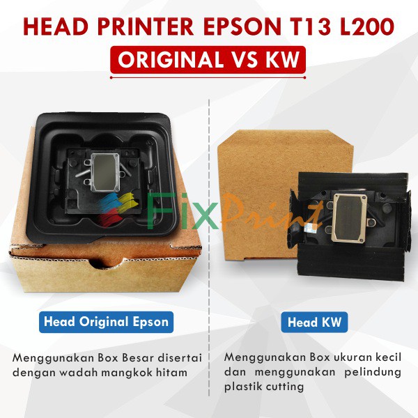 Jual Print Head Printer Epson L200 L100 T11 T20 T20e C90 Tx121 T13 New Original Shopee Indonesia 6137