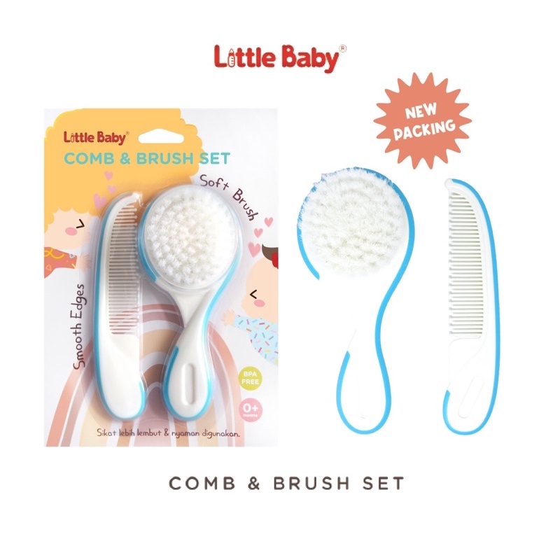 Little Baby COMB &amp; BRUSH SET CB818 / Sisir Bayi isi 2 pcs