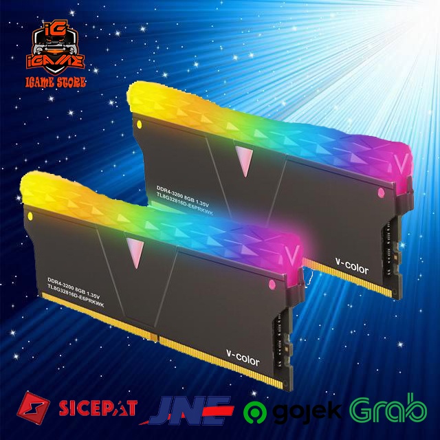 V-COLOR DDR4 PRISM PRO RGB 16GB (2x8GB) DDR4 3200Mhz NAMPOL GAN