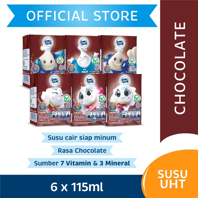 

Susu anak Frisian Flag ff UHT Cokelat stwbery 115ml (isi 6) Multipack