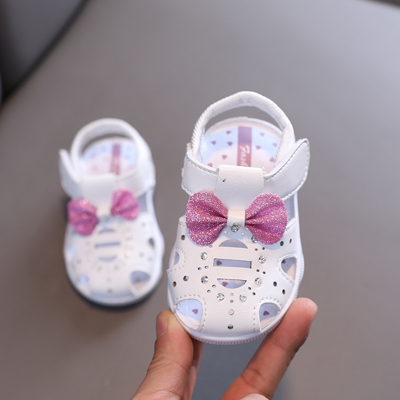 Juragan Junior [COD] Sandal Baby LULABI Sandal Sepatu Bayi Perempuan Bunyi Import Usia 6 Bulan-1 Tahun