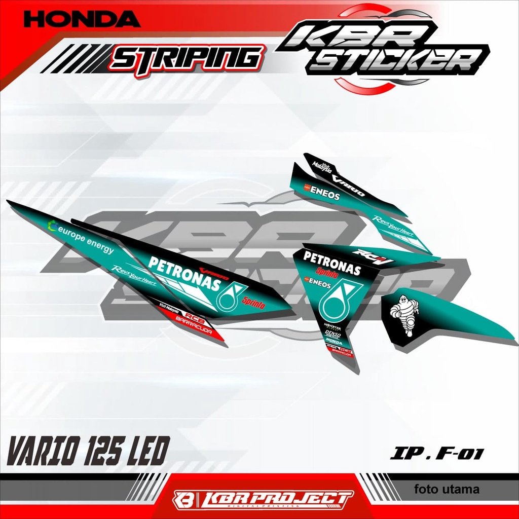 VARIO 125 LED (COD) STICKER STRIPING MOTOR HONDA VARIO 125 LED.01