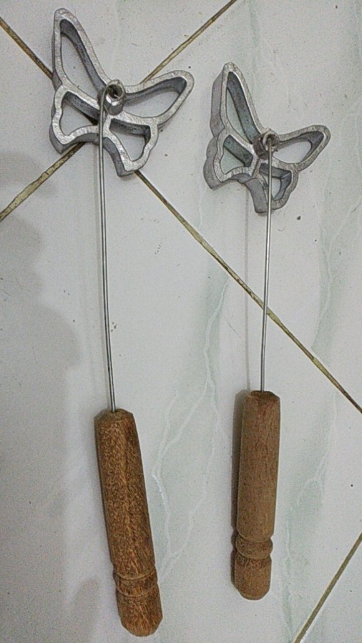 Cetakan Kue Kembang Goyang Bentuk Kupu-kupu