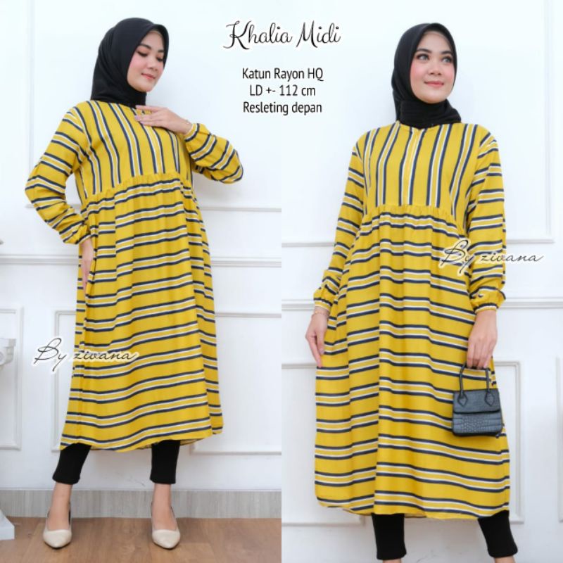 Midi dress RAYON PREMIUM - KHAILA MIDI //JF604