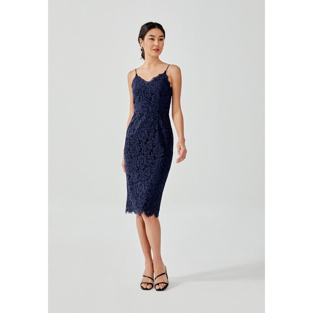 dafena lace midi dress