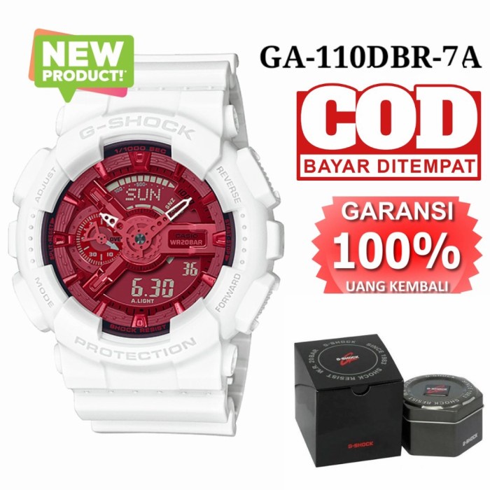 Jam Tangan G Shock GA-110HR-1A Black Red Vampire GShock GA110 Ori BM