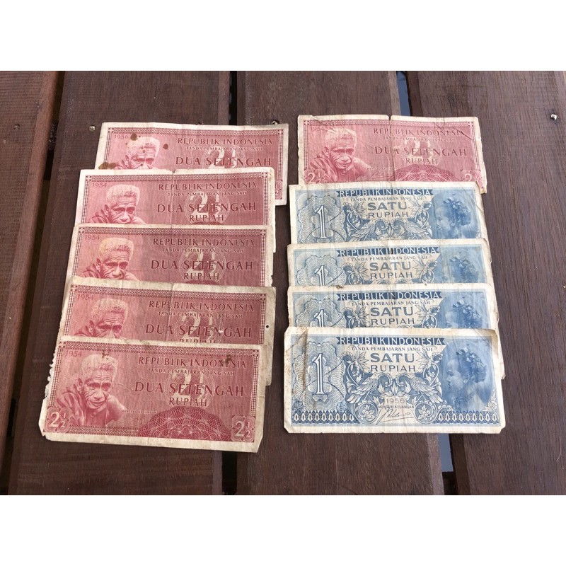 Uang Kuno Borongan 10 Lembar Original Fine