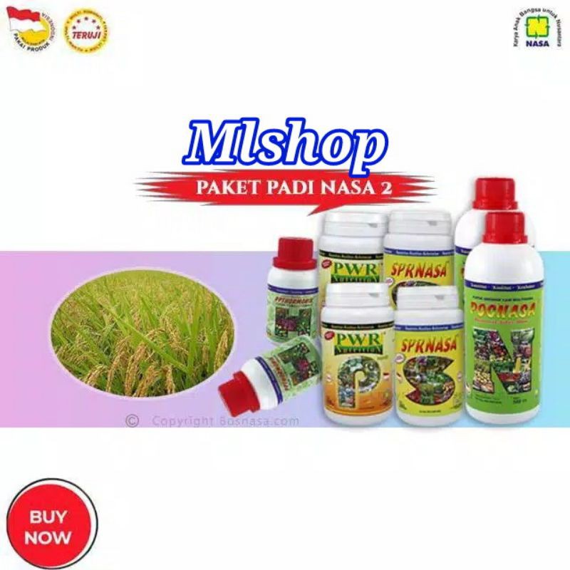 Paket Pupuk Nasa untuk padi Supernasa Hormonik Pocnasa Power nutrisi