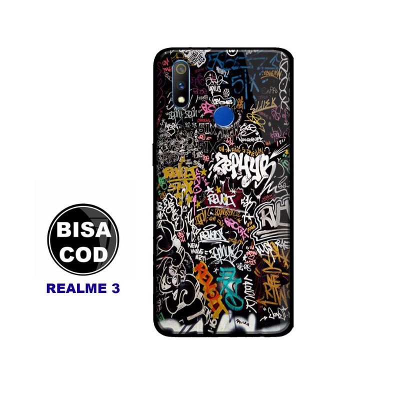 ubluk store case custom RealMe 3 motif grafiti Aesthetic keren