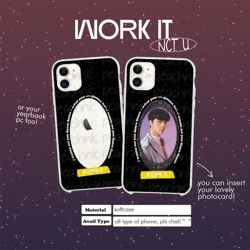 PHONECASE DECO NCT 20202 NCT U WORK IT FRAME DECO CASE