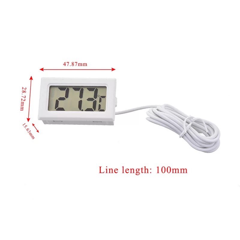 Mini Digital Thermometer / Termometer + Waterproof Probe / Kabel Sensor