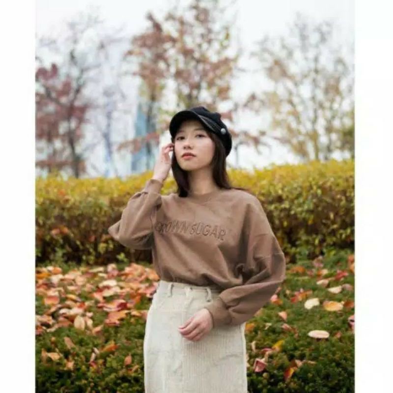 sweater wanita - BROWN SUGAR SWEATER - crewneck wanita