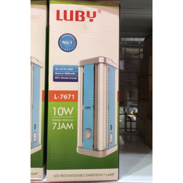 Luby Senter Tenteng Rechargeable L7671 + USB / Senter Lampu Emergency Berkualitas