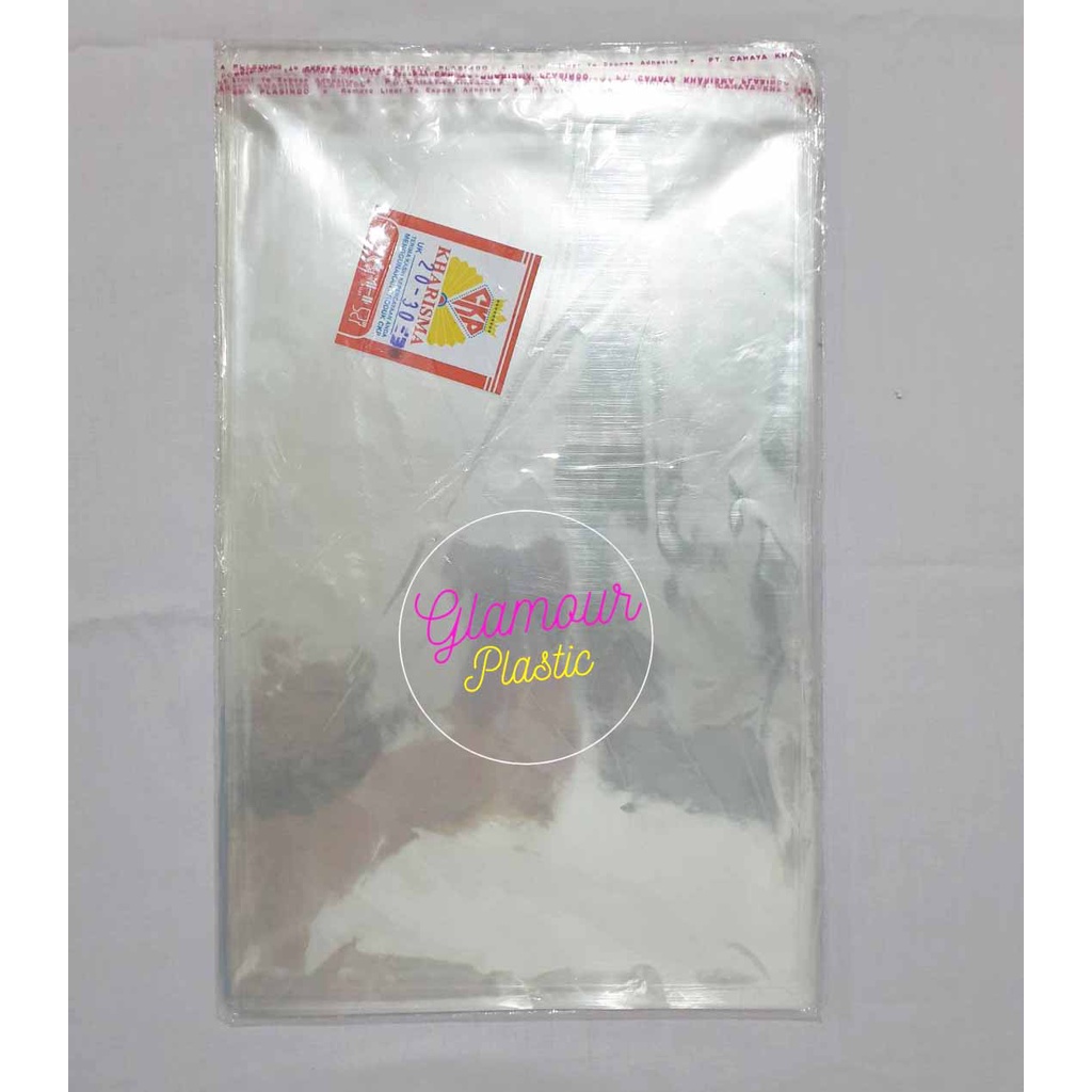 

Plastik OPP Baju ukuran 20X30 (1 pack isi 100 lembar)/Plastik untuk baju/Plastik Perekat