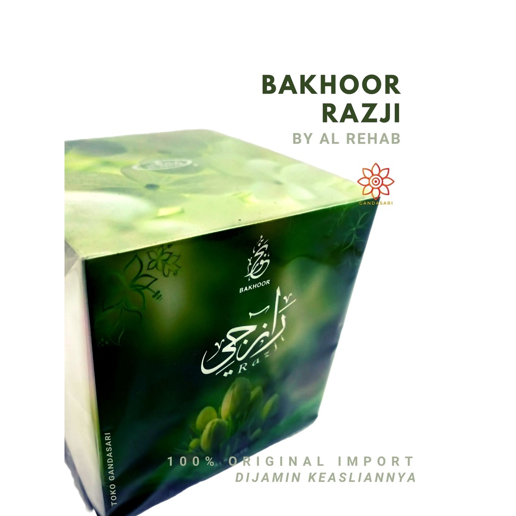 TERBATAS Bukhur RAZJI Al Rehab IMPORT Arab Saudi Original Asli Bakhor Buhur Aroma wangi oud oudh kwa