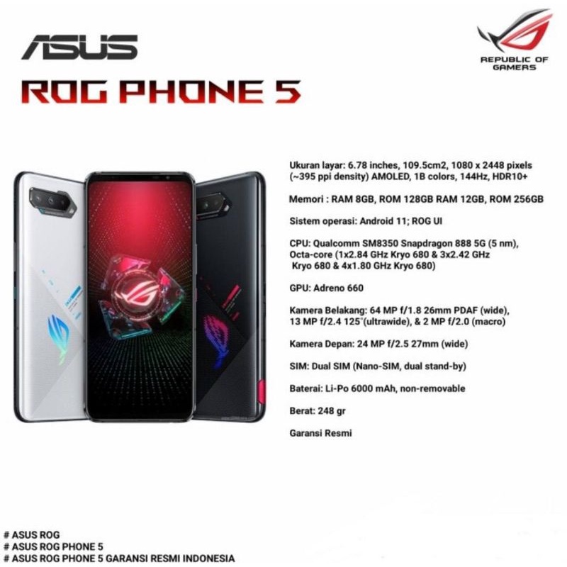 Asus ROG Phone 5 Ultimate 8/128 12/256gb
