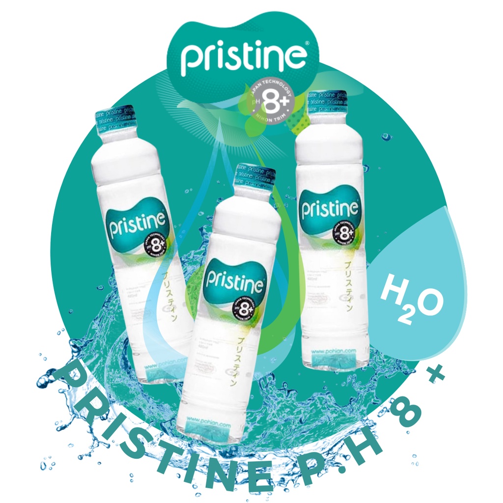 Jual Air Mineral Pristine 600 Ml Ph 86 1 Kartonan Isi 24 Botol Indonesiashopee Indonesia 1482