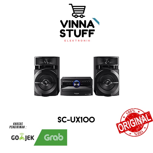 CD Player Audio Sound System Panasonic SC-UX100 Radio FM Bluetooth MP3 Speaker