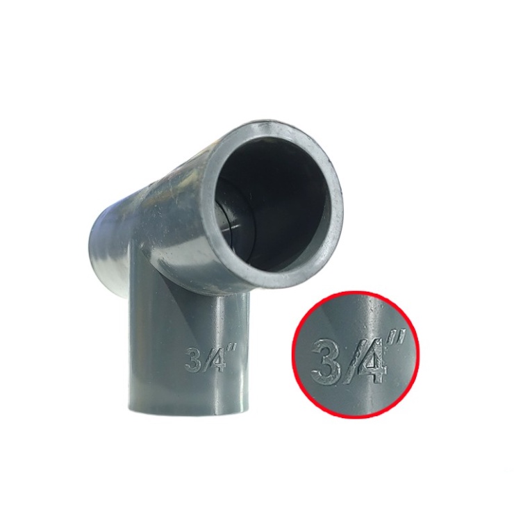 Grest TEE Sambungan pipa pvc T 1/2&quot;/3/4&quot; Inch Fitting pipa Pvc