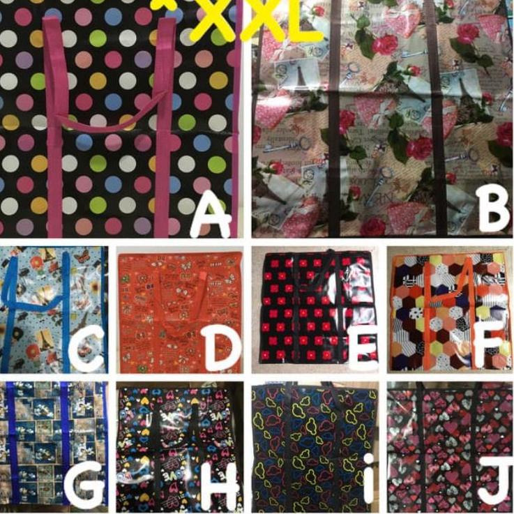 (STOK TERBATAS) Tas Karung Plastik Jumbo Mudik Pindahan Penyimpanan Barang Baju Pakaian Pulkam Tas T