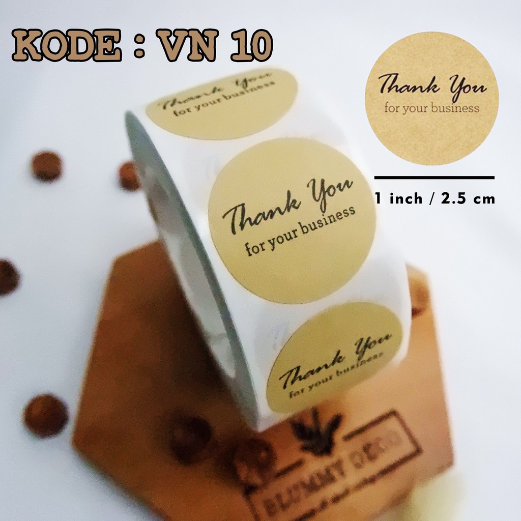 [Vintage] Stiker Thank You Stiker Packing Stiker Terima Kasih Stiker Segel Packaging-VN 10