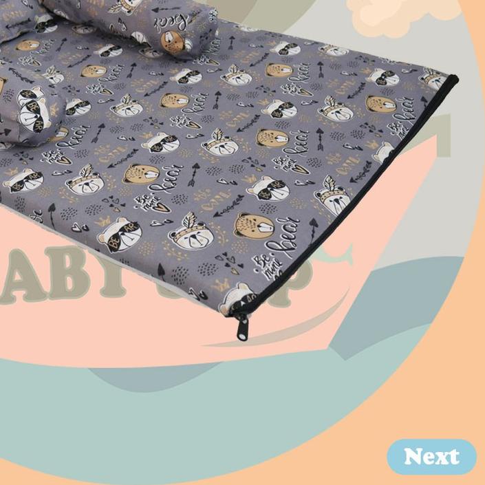 ℗ Matras Kasur Bayi Jumbo / Set Bantal Guling Bayi Free Tas Mika [ Merk BabyShip ] ✬
