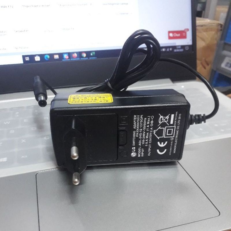 Adaptor LG 12V 2A untuk TV dan Monitor LG Flatron 22MN42A W1943S E19