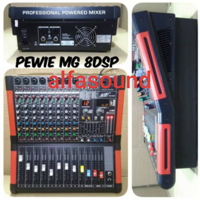 POWER MIXER PEWIE MG 8 DSP 8 CHANNEL MG 8DSP