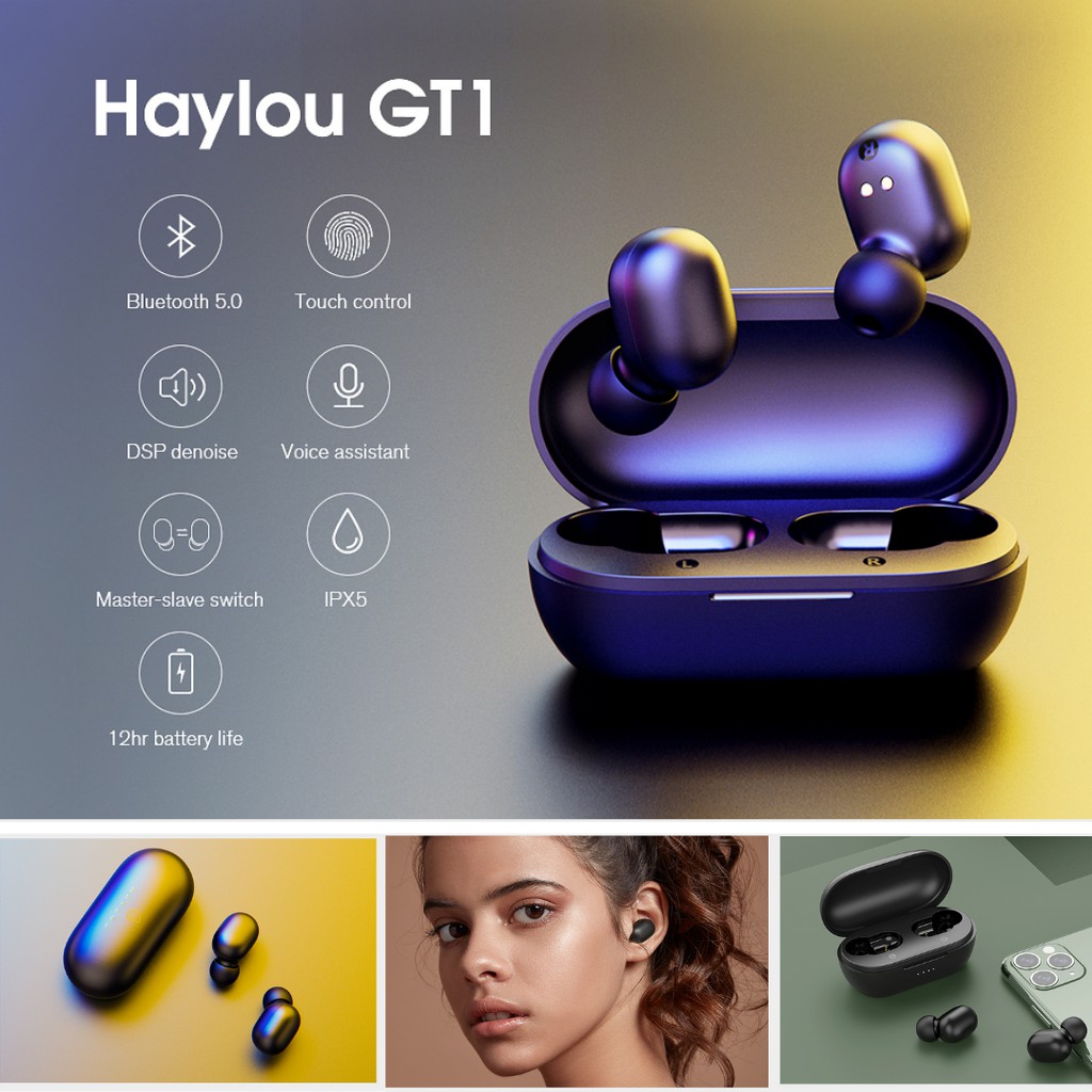 Haylou GT1 / GT1 Pro TWS Earphones DIZO GoPods In Ear Headset Bluetooth Wireless TouchHD Stereo GoogleAssist