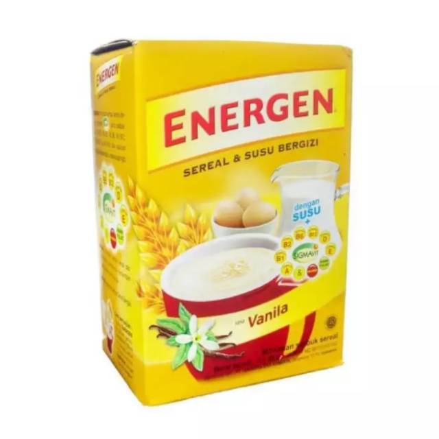 Energen Sereal Minuman Sereal rasa Vanilla box isi 5 sachet