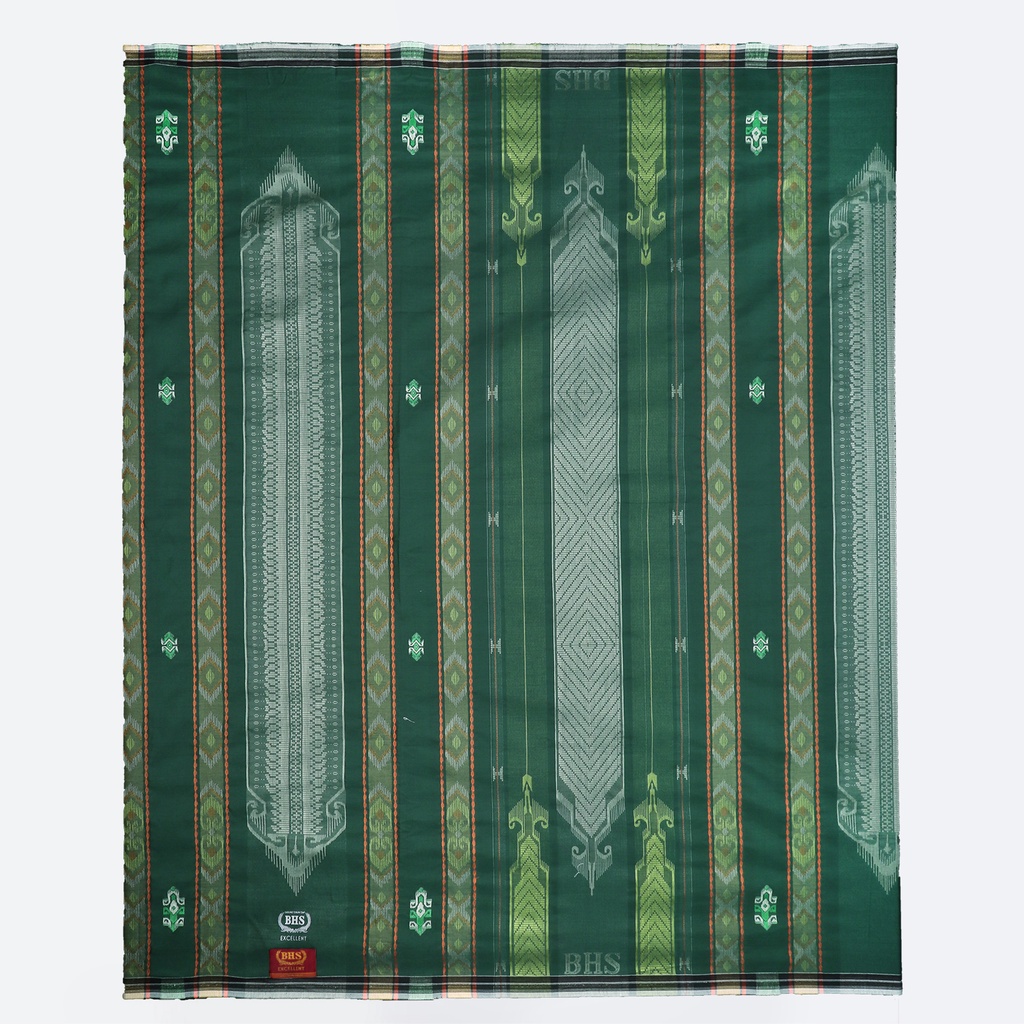 Sarung BHS Excellent Gold Motif JGF Hijau Kuning // BHS GOLD JGF