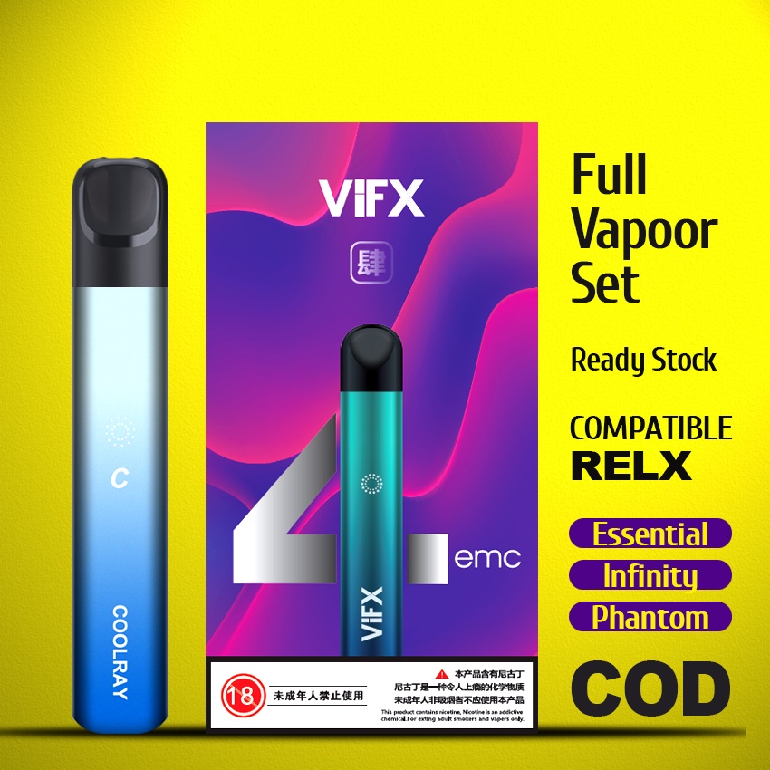 ViFX Relx 2ml 1 ohm Kompatibel RELX / RELX Infinity Essential Phantom full set